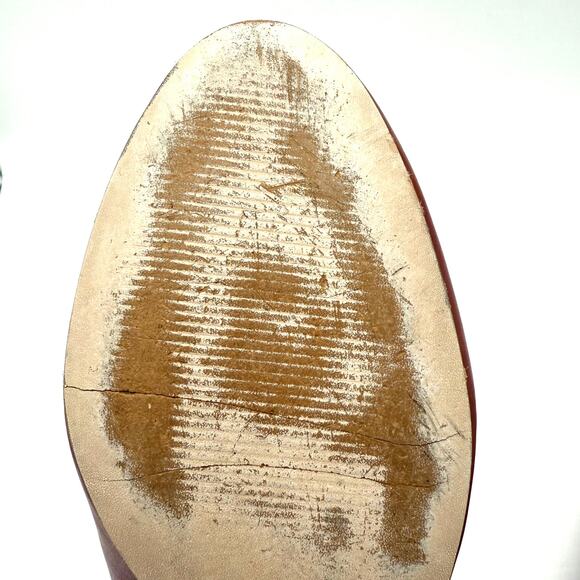 Talbots Women’s Cognac Leather Loafers 8.5M Horsebit Slip-On Flats AS IS - Picture 11 of 12